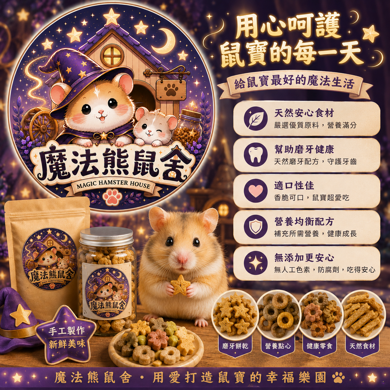 魔法熊鼠舍 — 手作倉鼠零食系列介紹